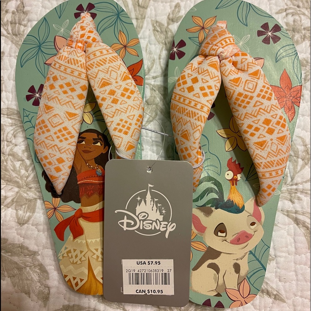 Disney's Moana Flip Flops Size 11/12